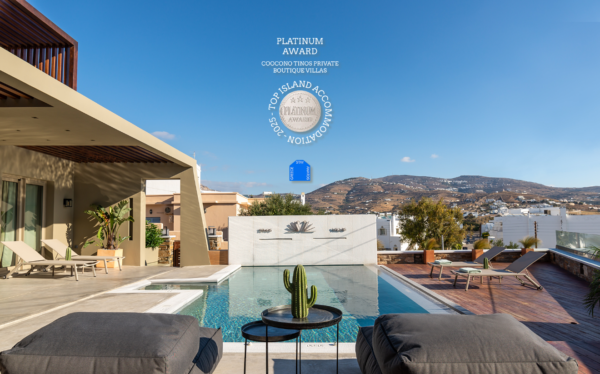 Coocono-Tinos-Private-Boutique-Villas-Pool- Suite-Platinum-Award