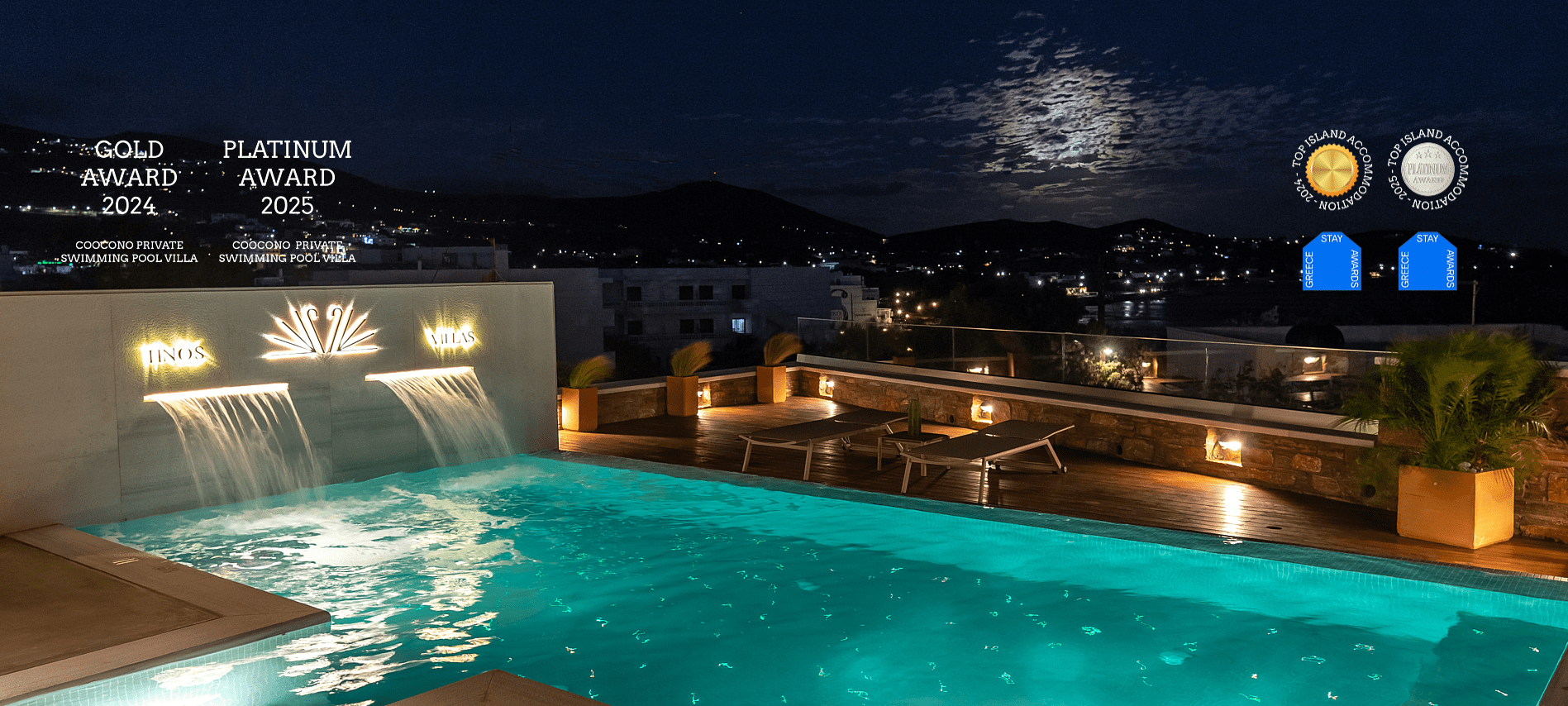 COOCONO TINOS BOUTIQUE VILLAS -POOL -AWARDS-min