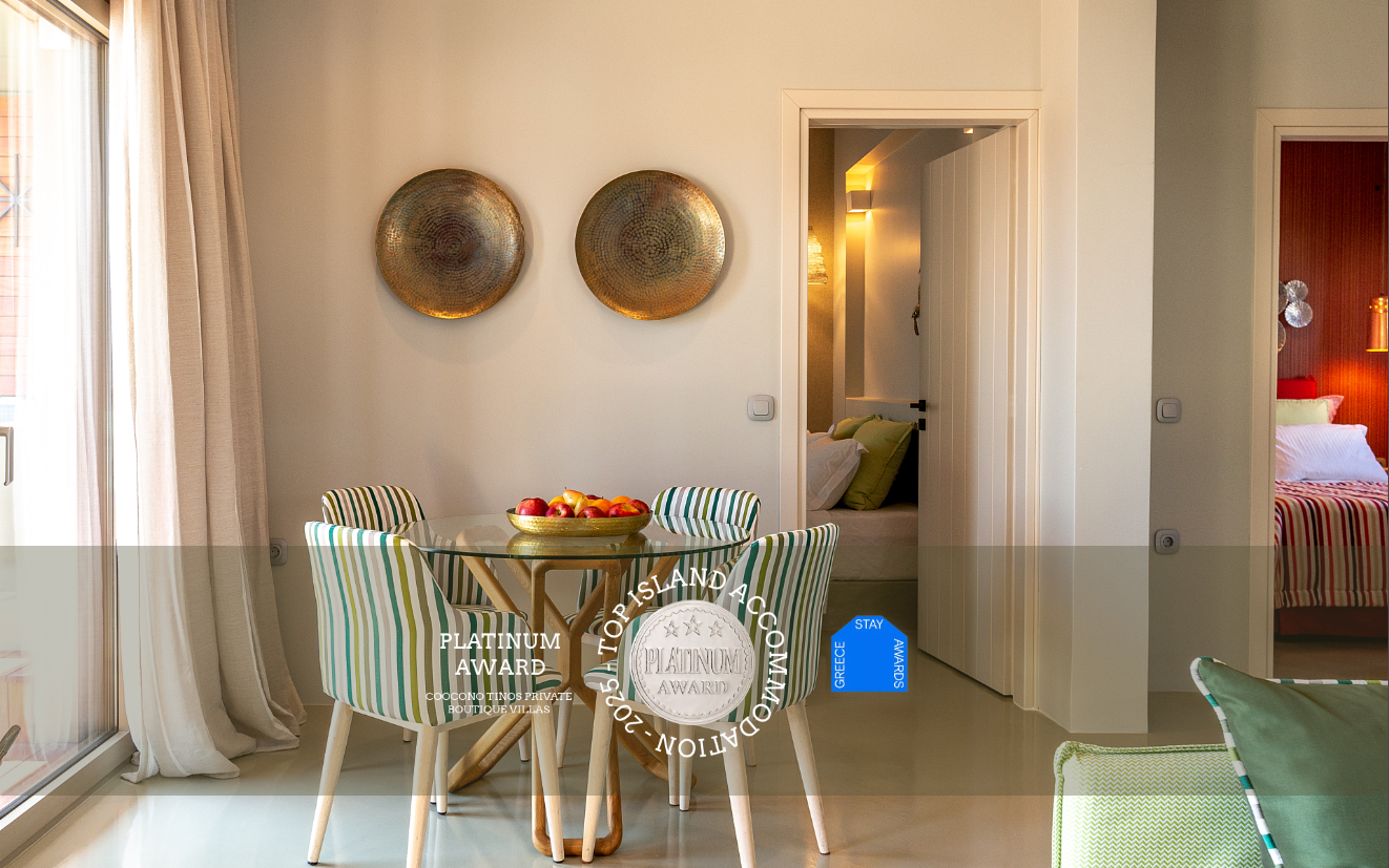 Coocono-Tinos-Private-Boutique-Villas-Jacuzzi- Suite-Platinum-Award