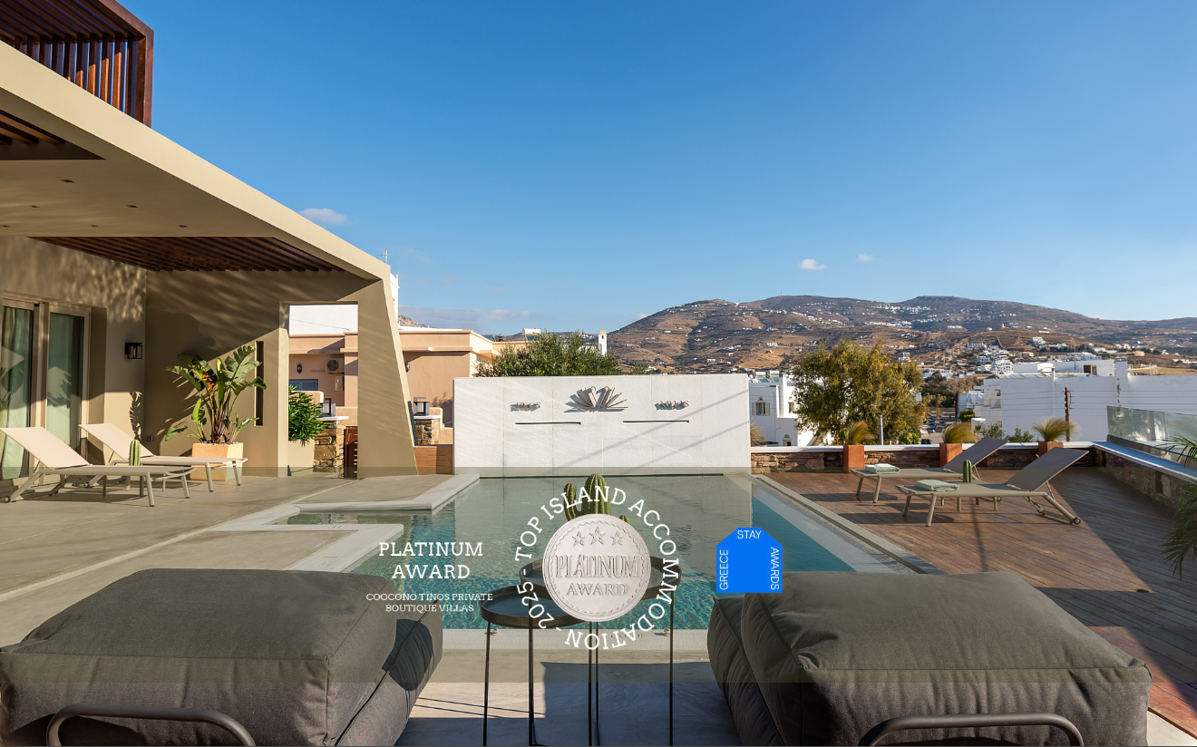 Coocono-Tinos-Private-Boutique-Villas-Pool- Suite-Platinum-Award-2